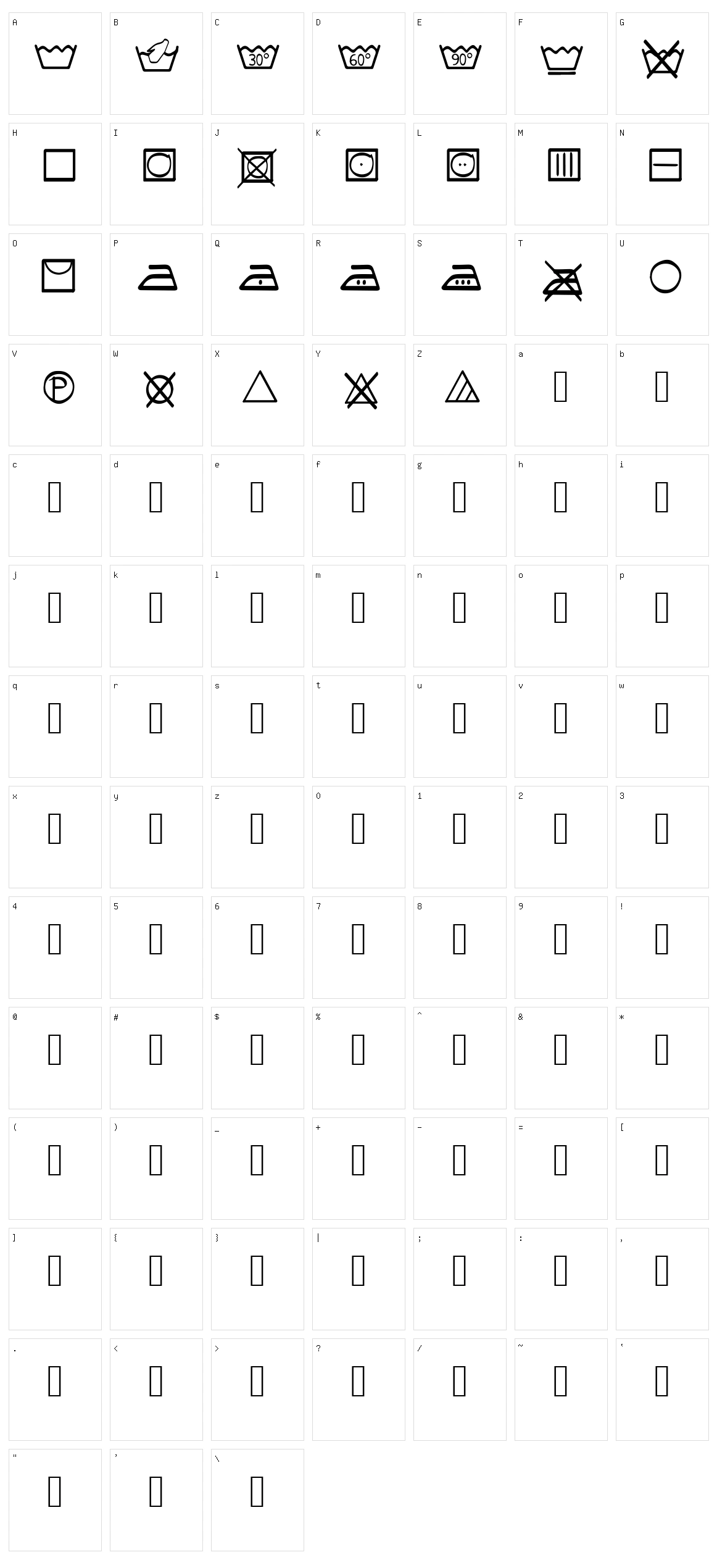 Cuidados Character Set