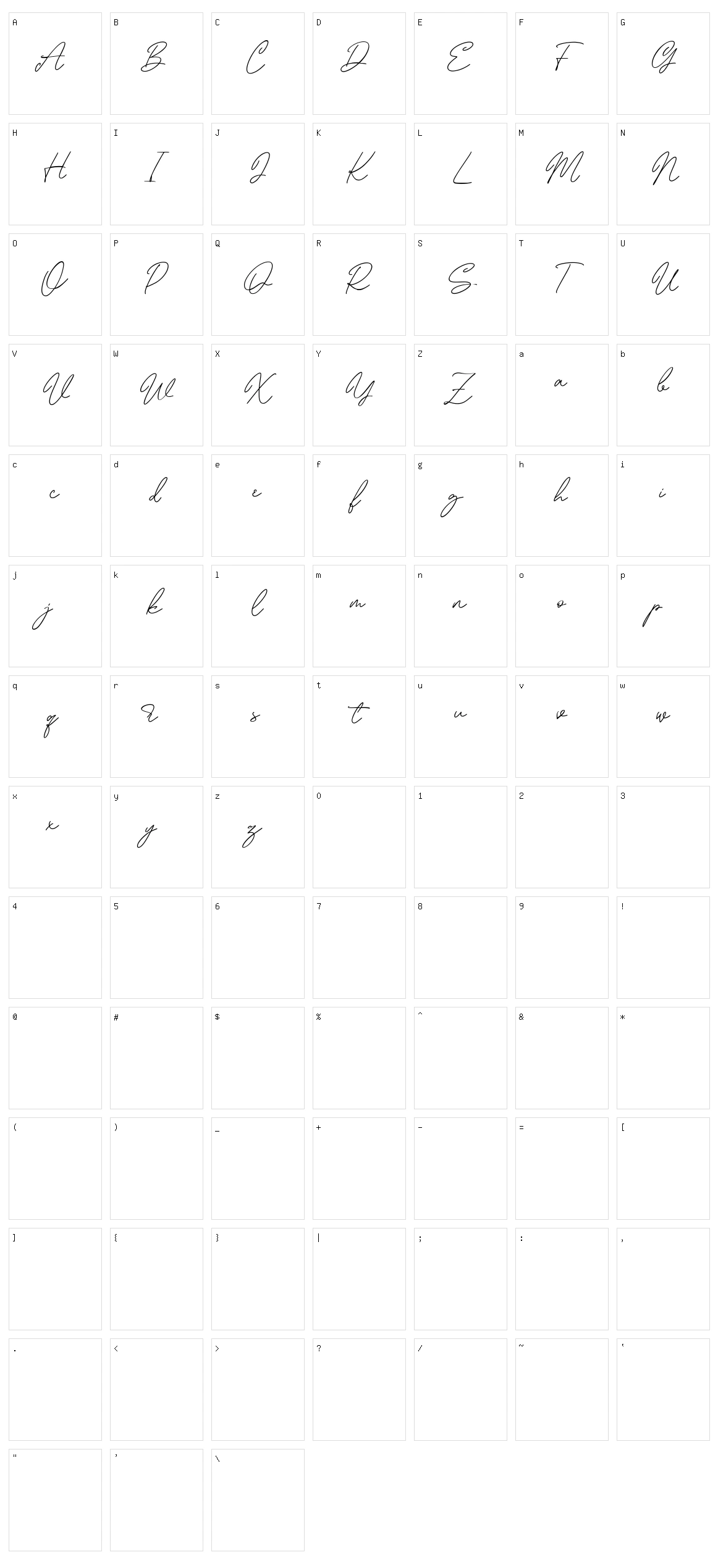 Marshlord Character Set