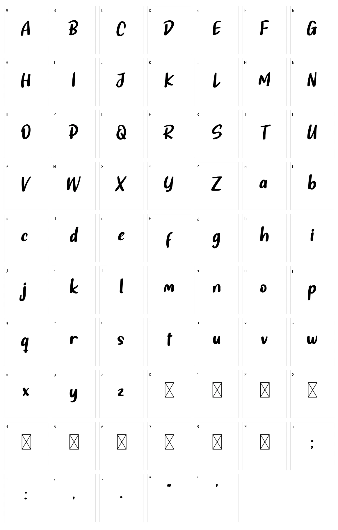 Master Black Character Set