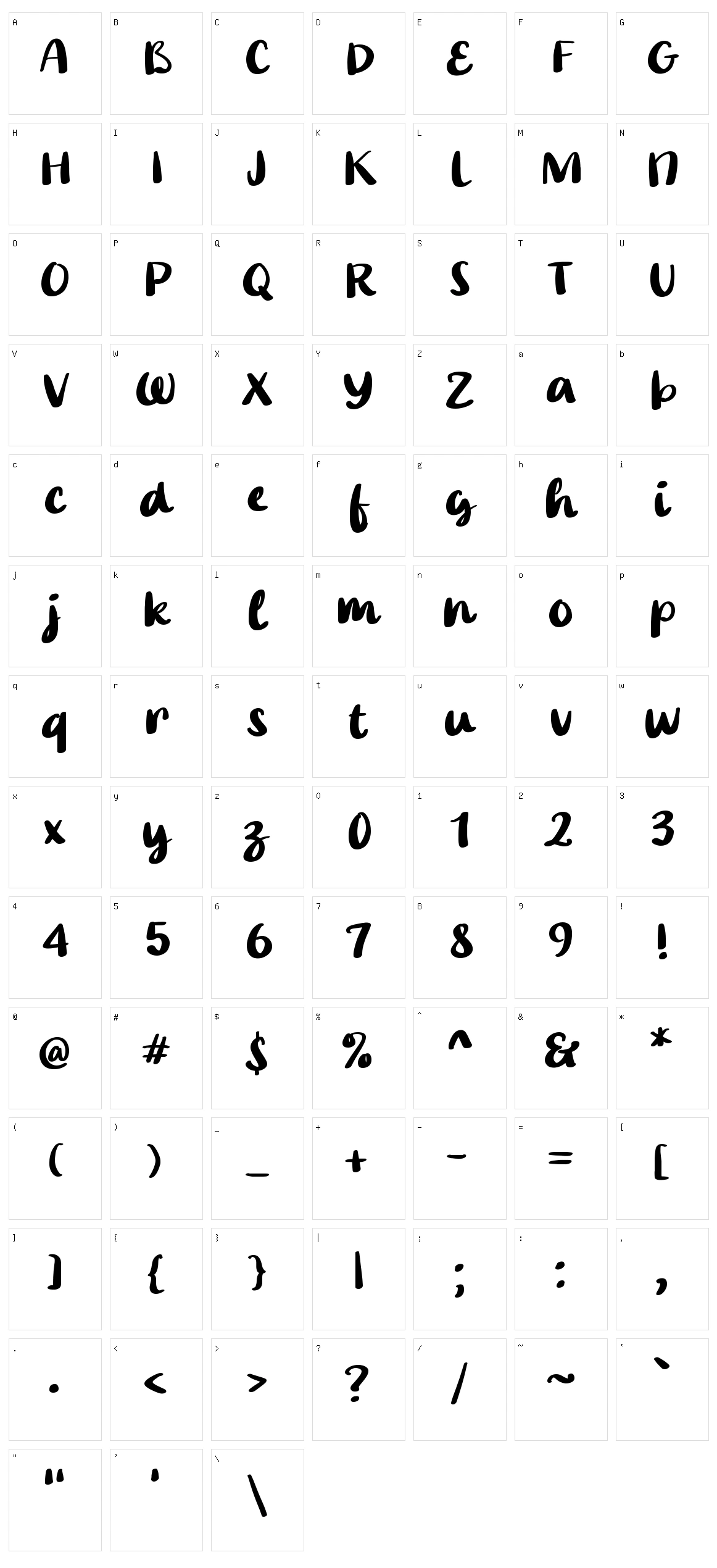 Master Freebie Character Set