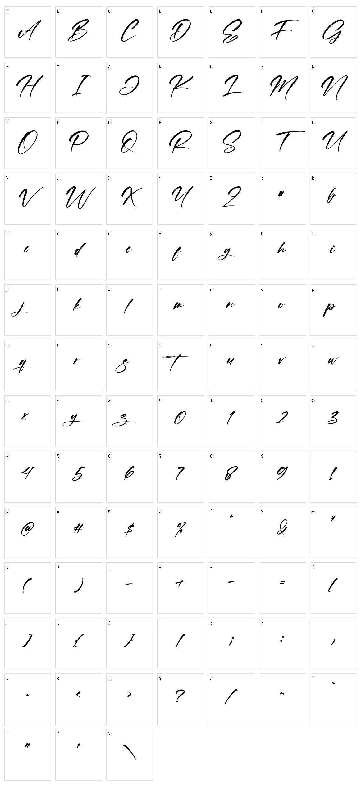 Masterly Character Set