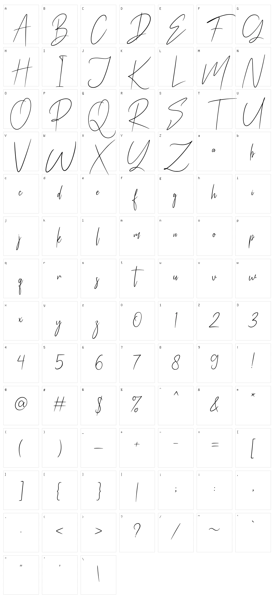 Mastherikur Character Set