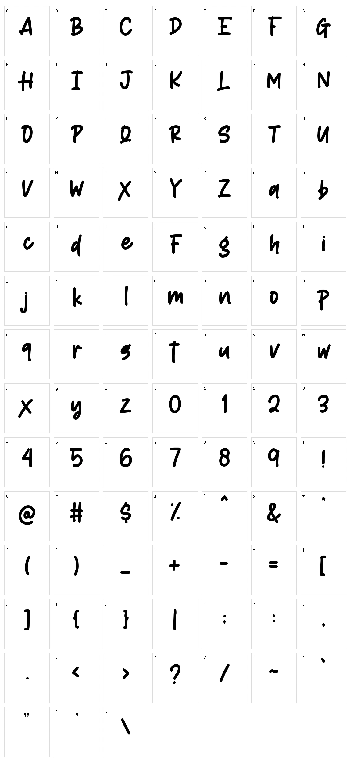 Matcha Latte Character Set