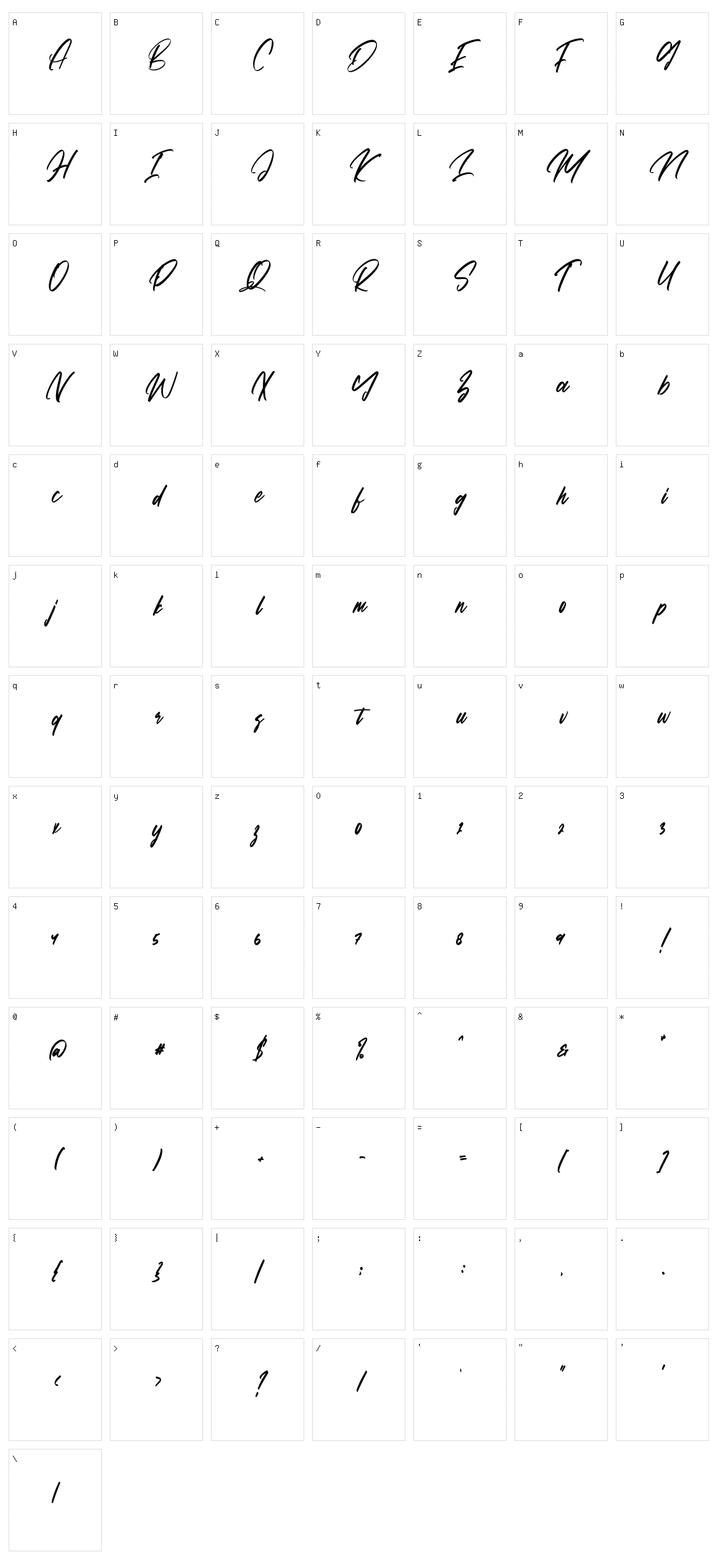 Matequn Historiya Character Set