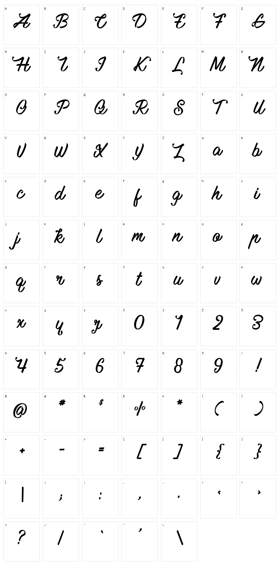 Mauritian Vibration Character Set