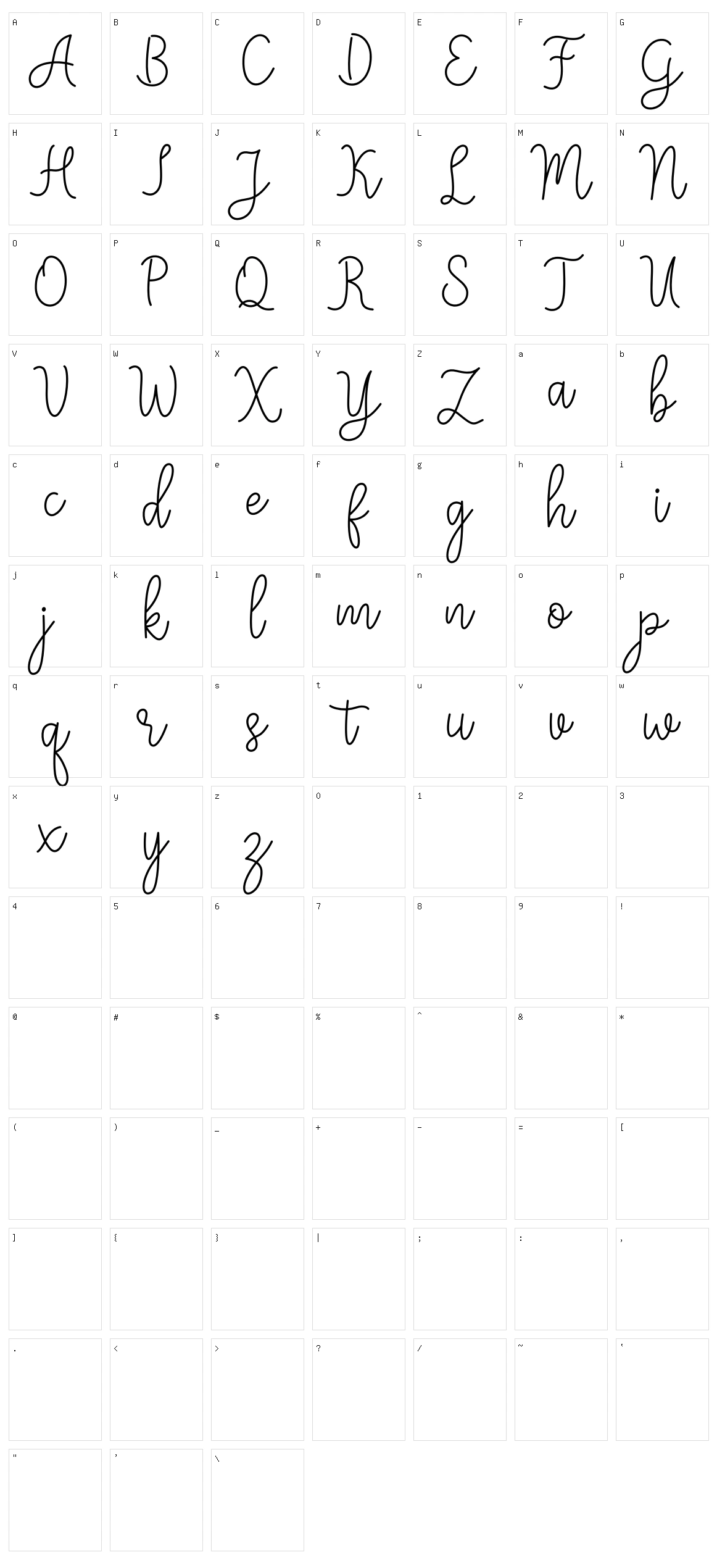 Meisha Character Set