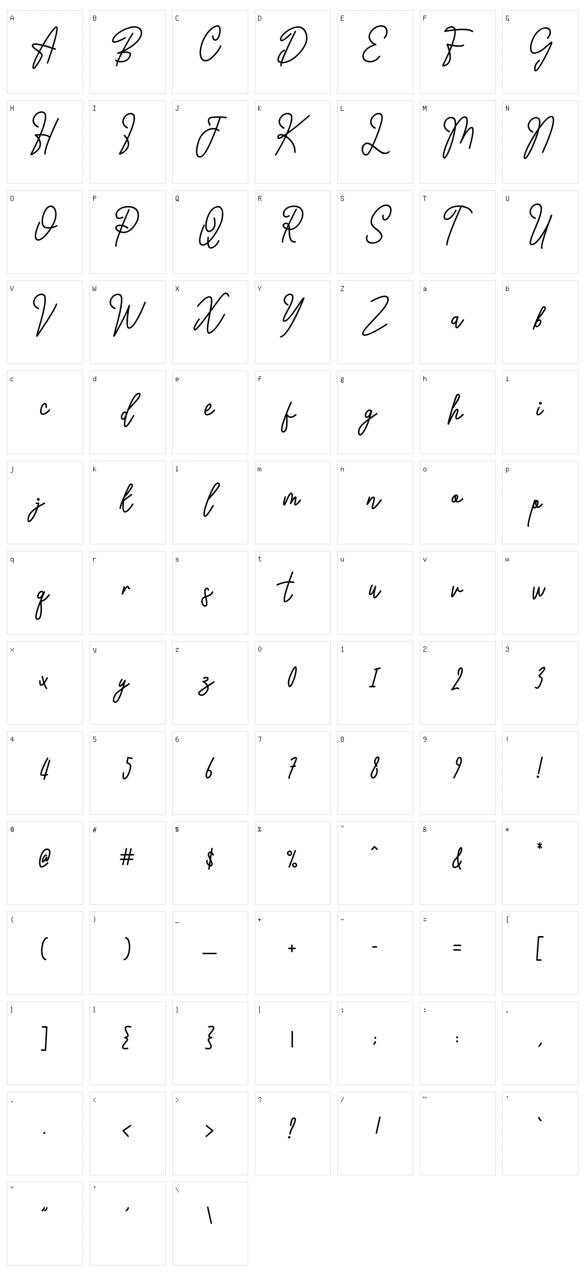 Michigan Character Set