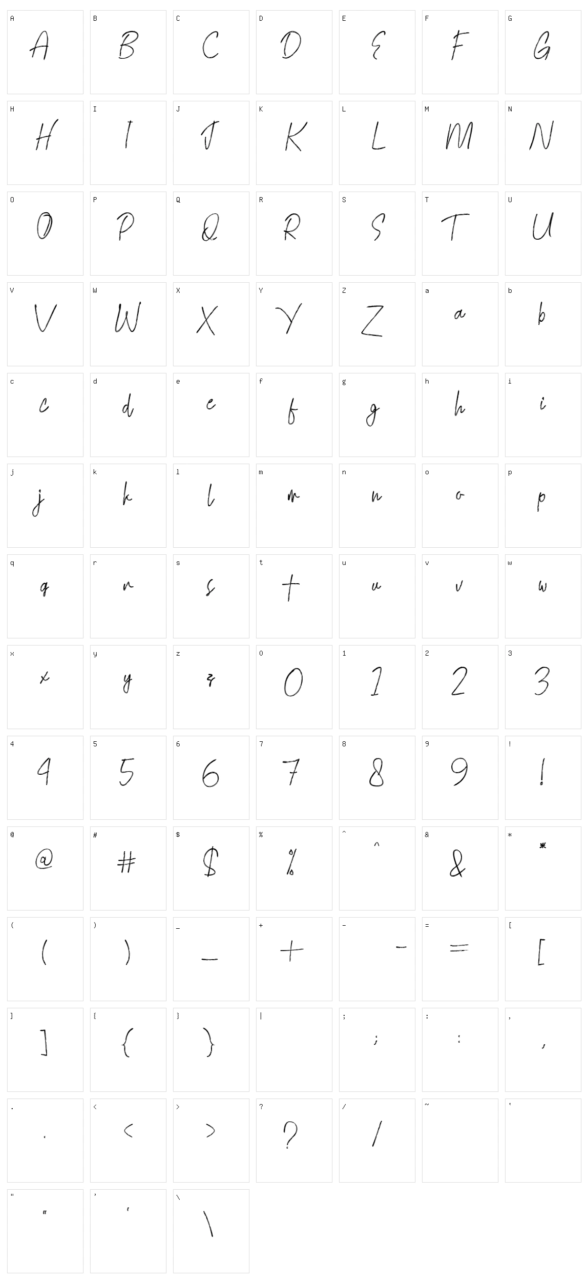 Mighty Character Set