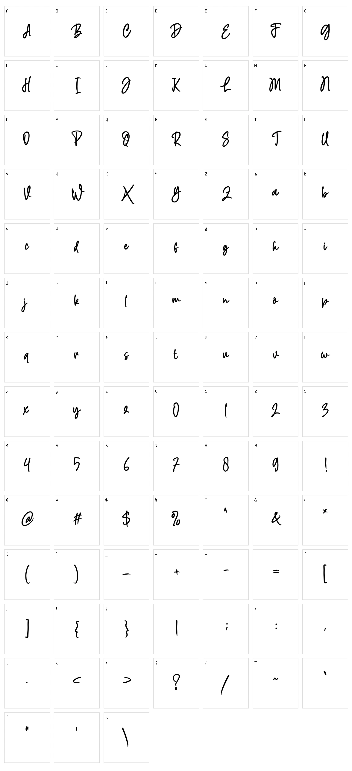 Million Character Set