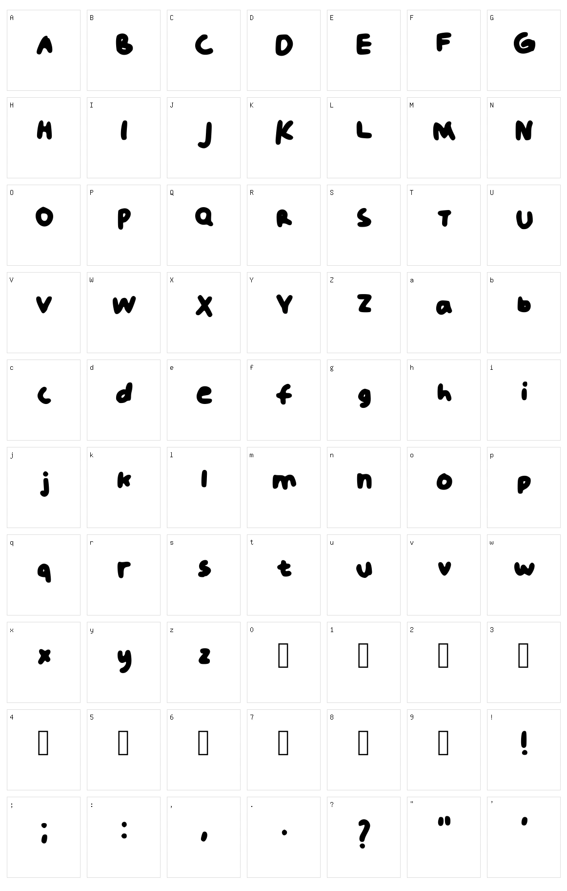 Mimpi Indah Character Set