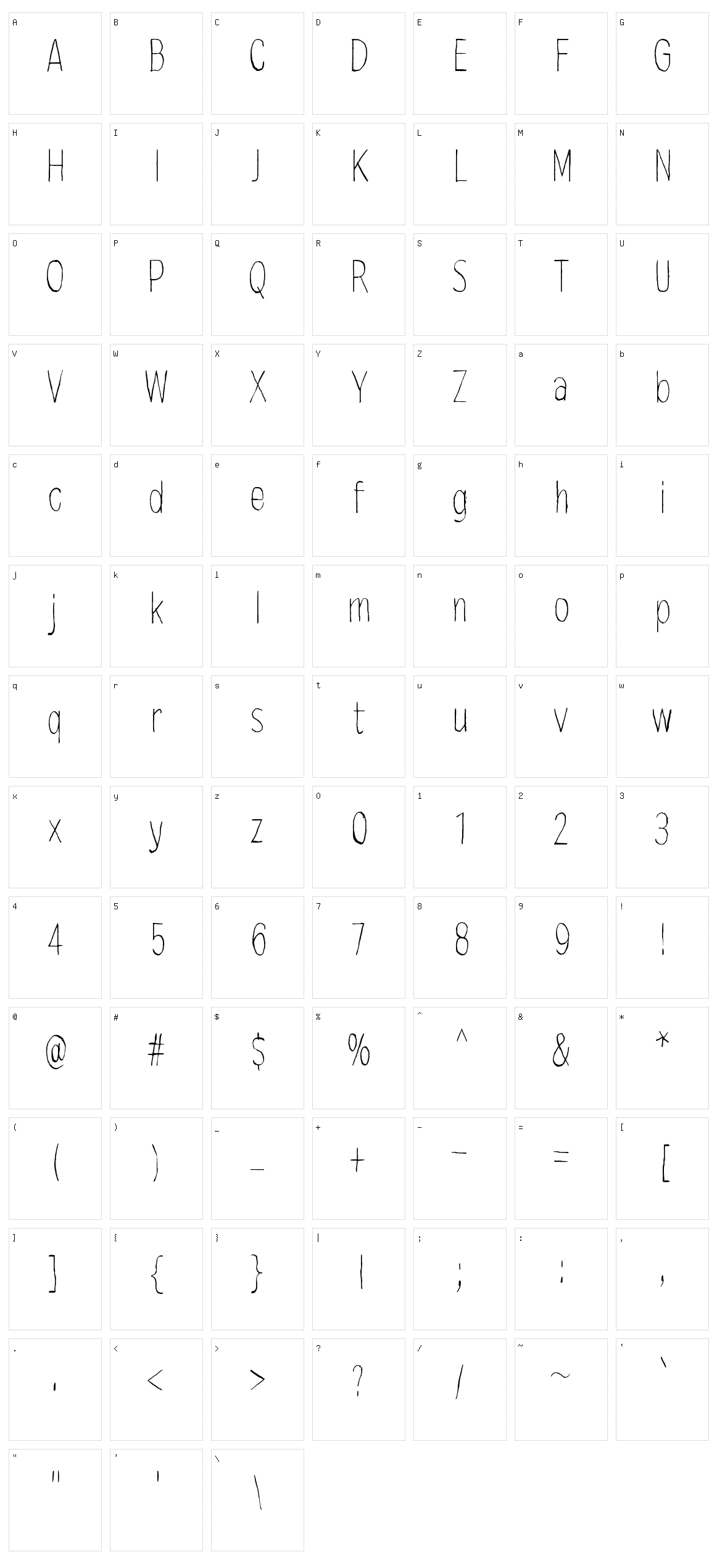 Mindmonkey Character Set