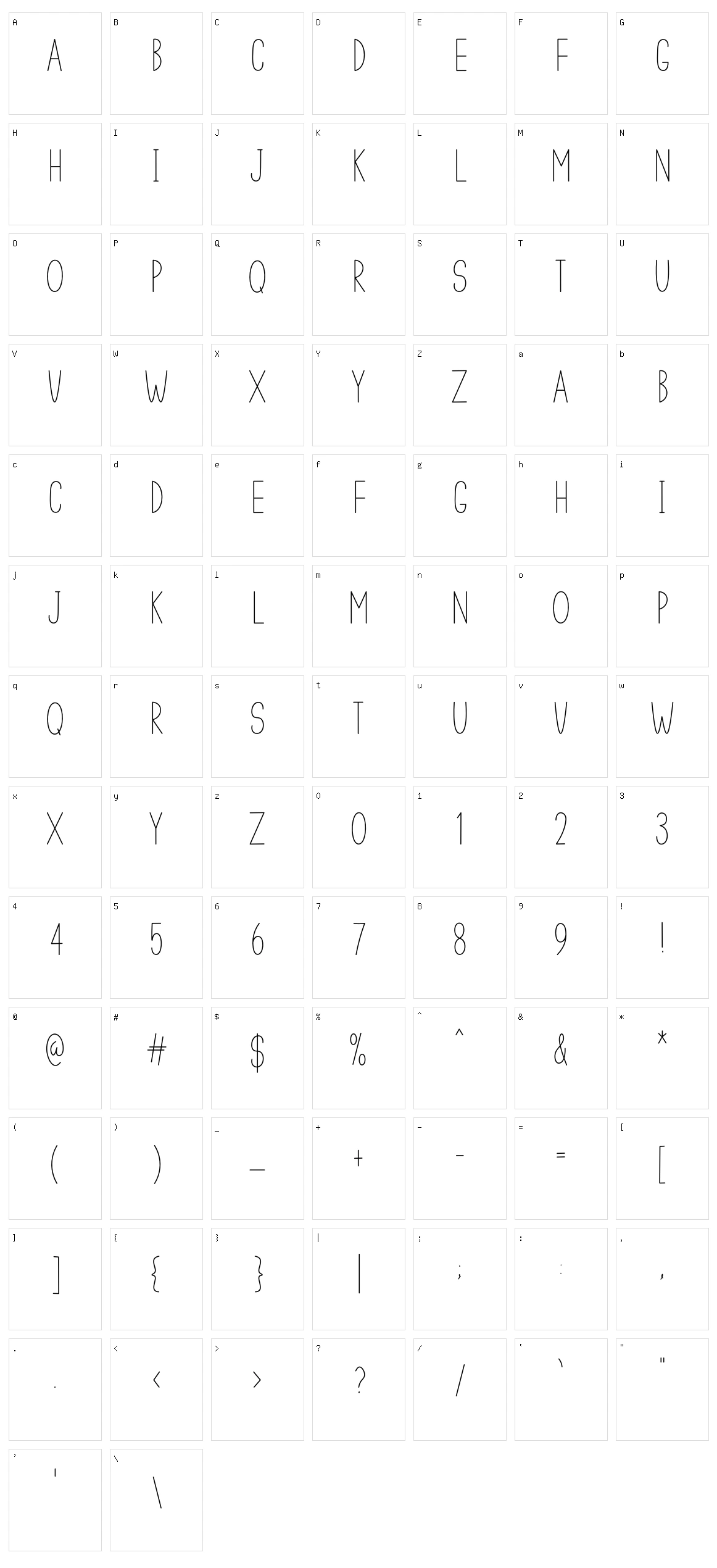 Minimalist Creative Character Set