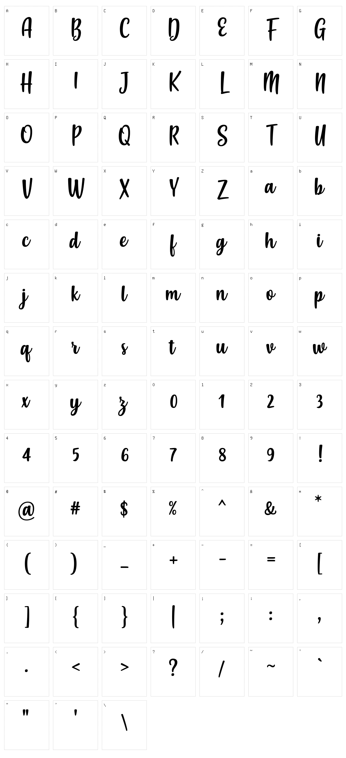 Misses Character Set