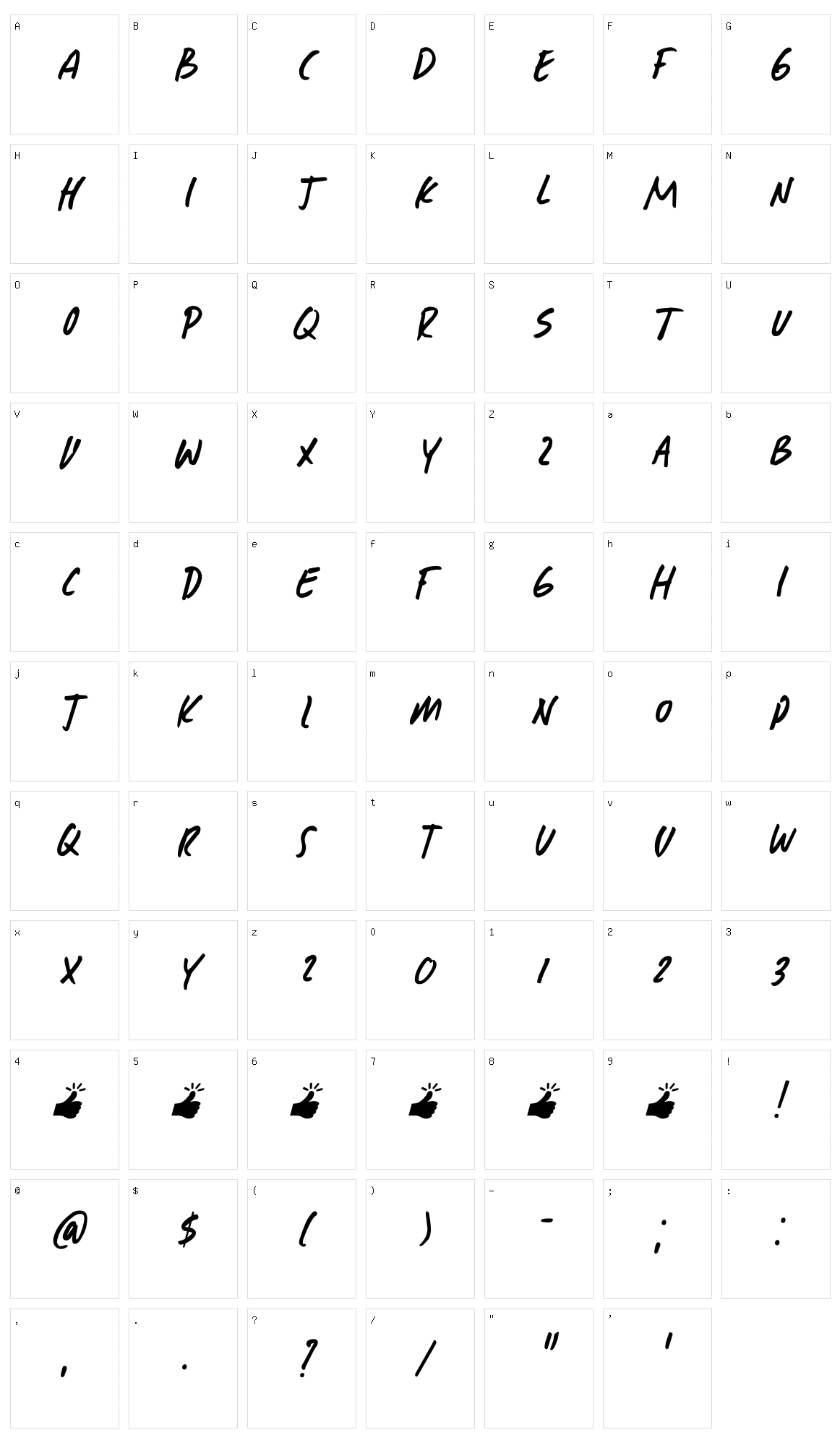 Mission Accomplished Character Set