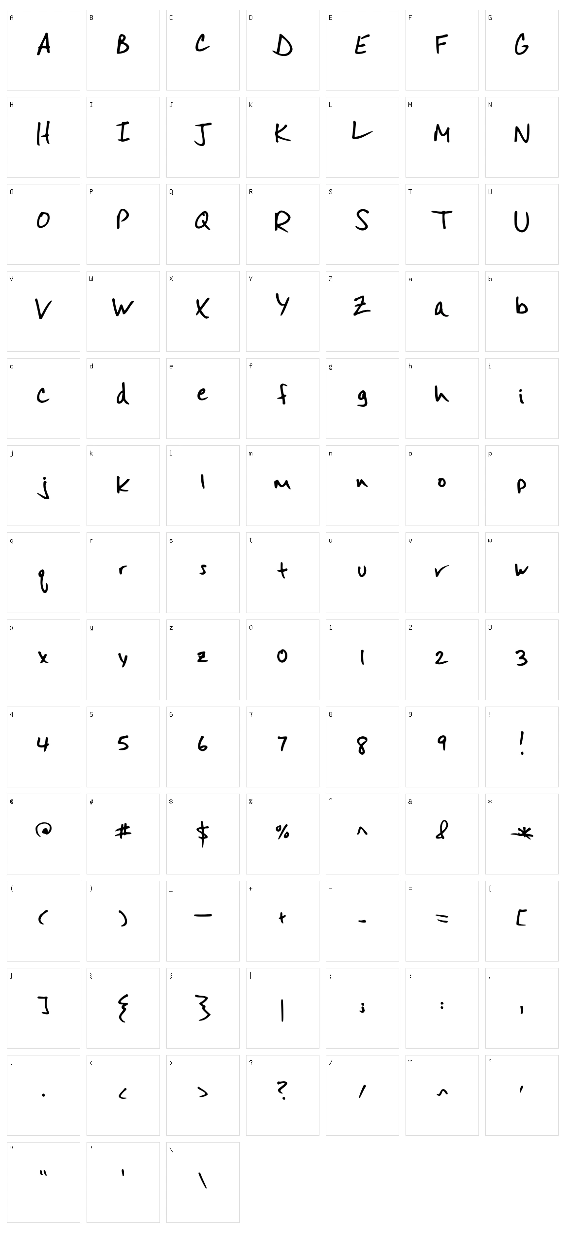 Mister Spicy Dos Character Set