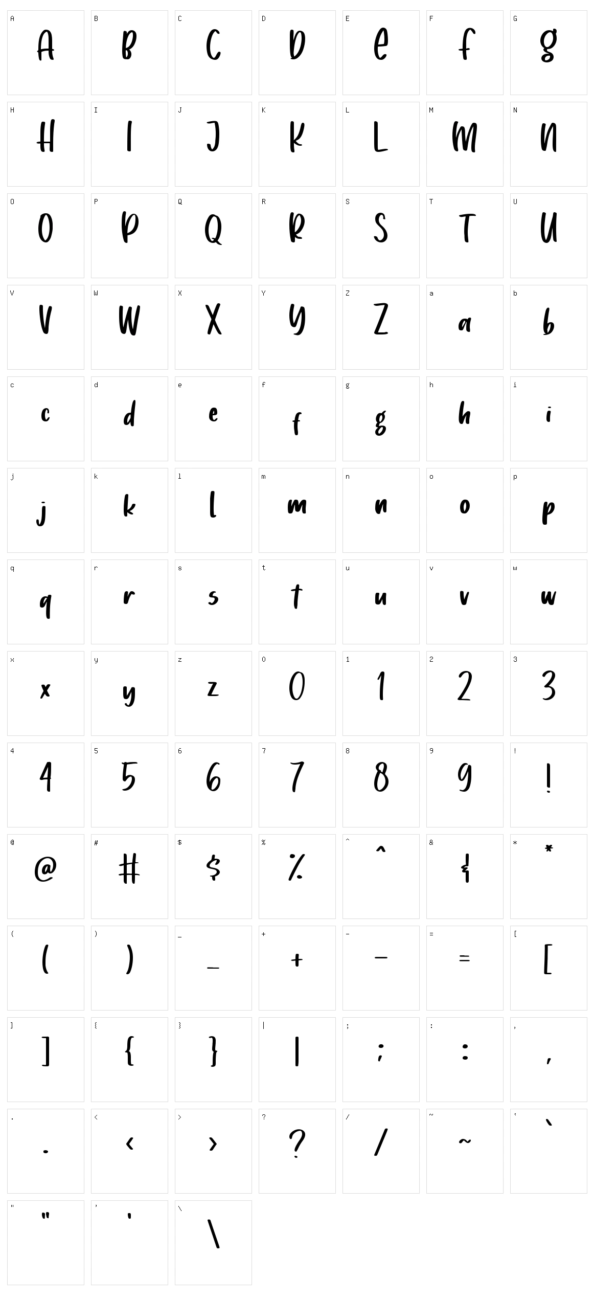 Mistletoes Character Set