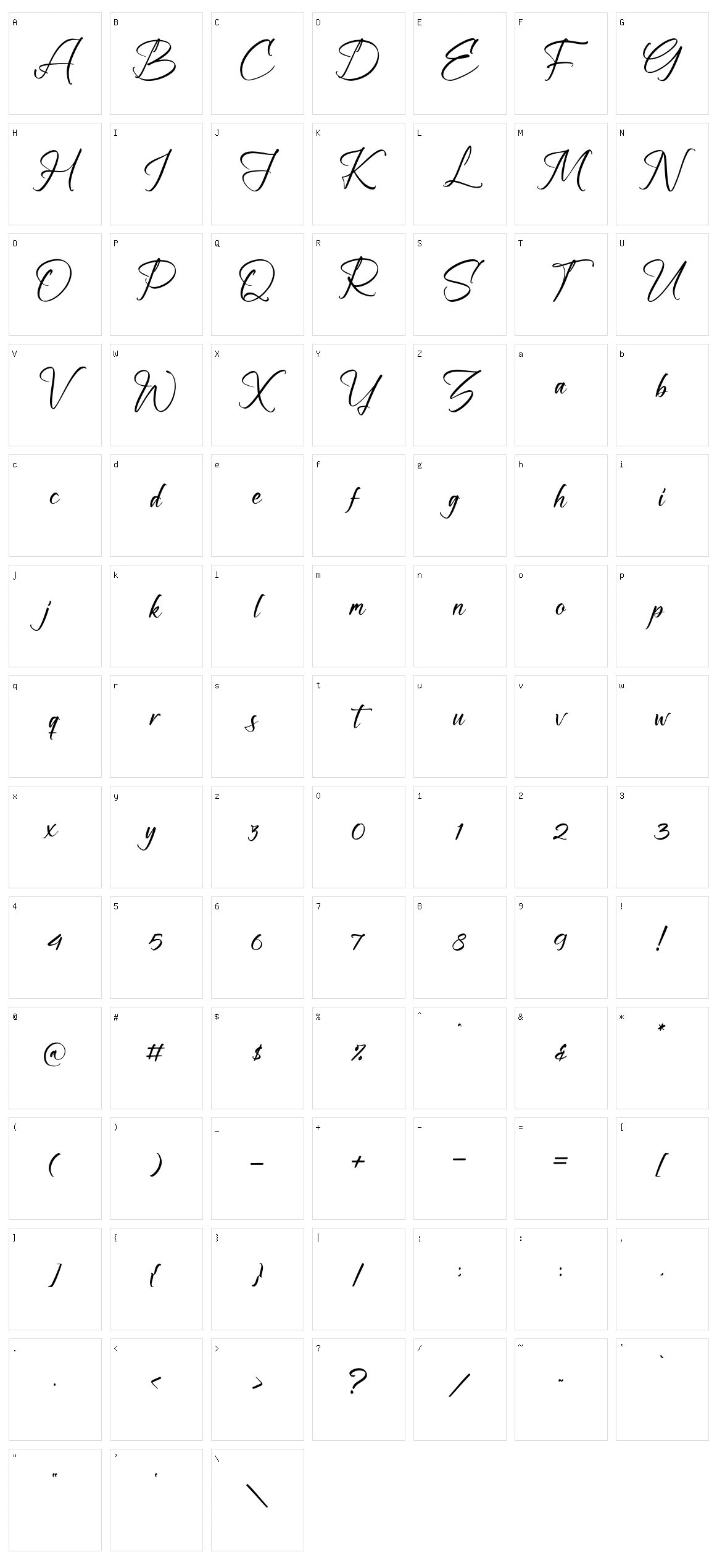Moland Hoffman Character Set
