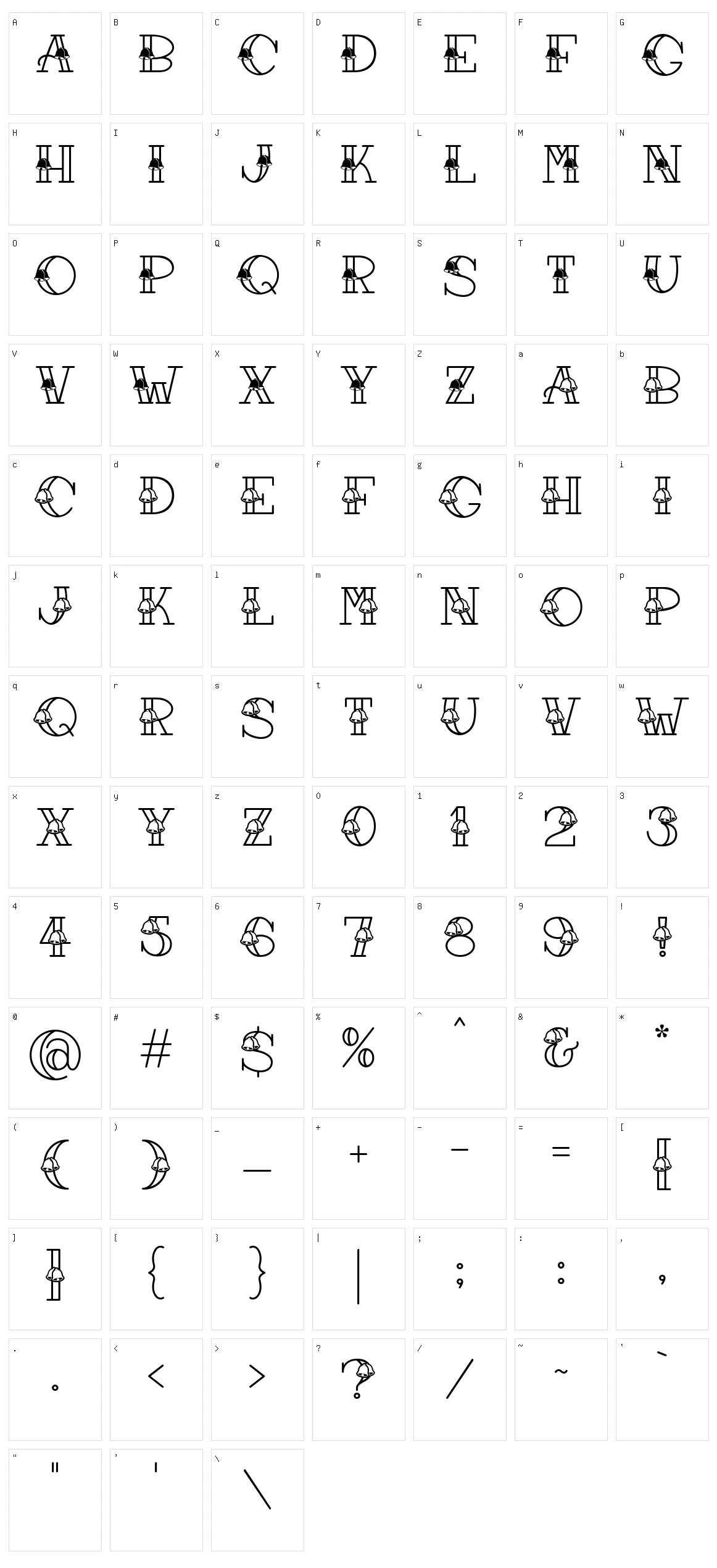 Forever Christmas Bells Character Set