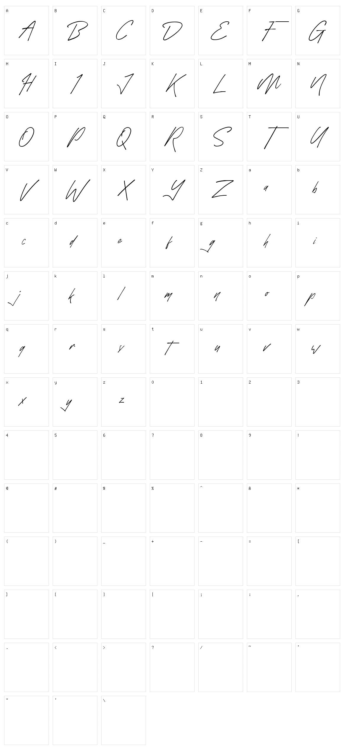 Monthazar Character Set