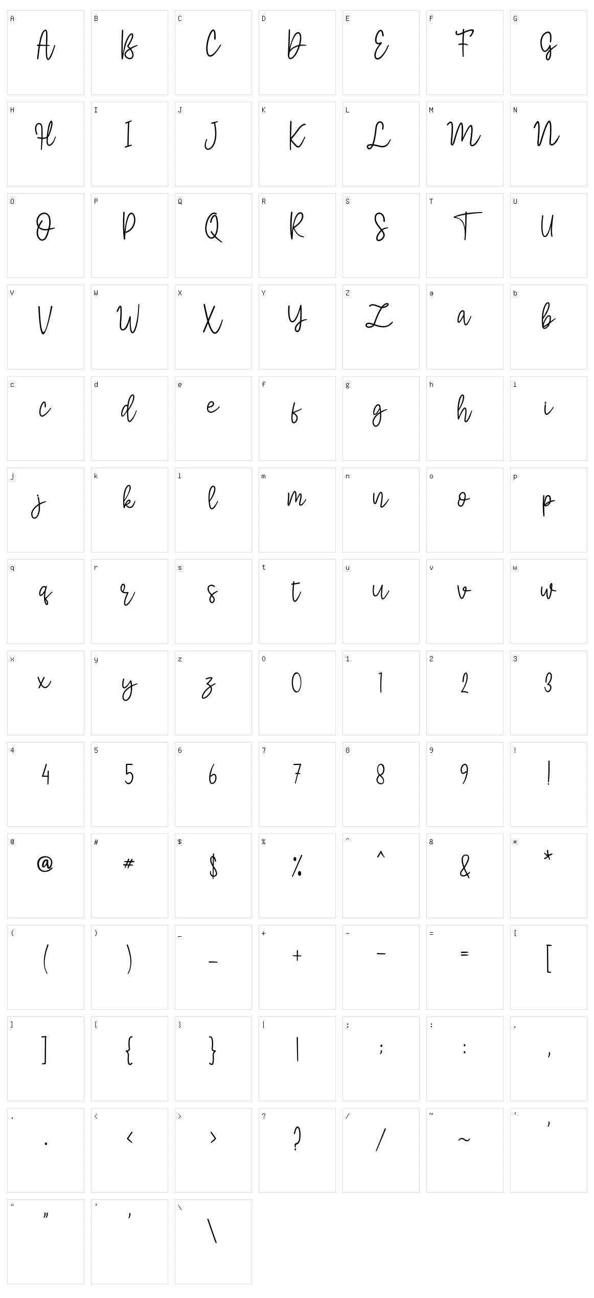 Moonlight Rotter Character Set