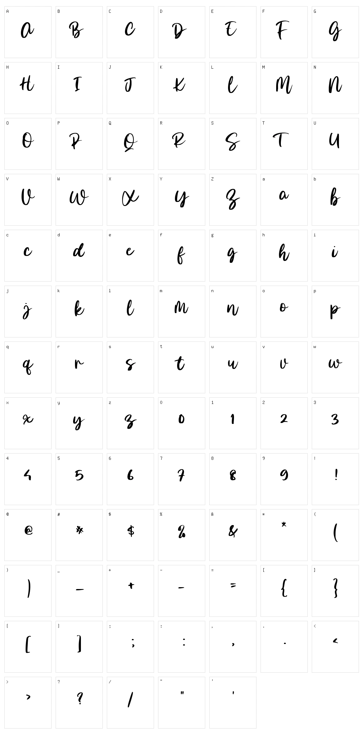 Morning Glory Character Set