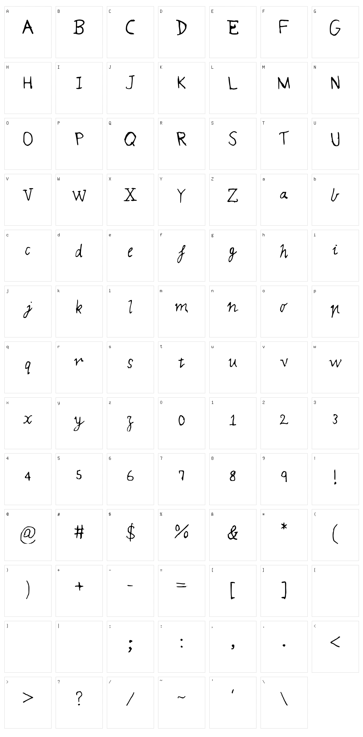 MQS Magic Character Set