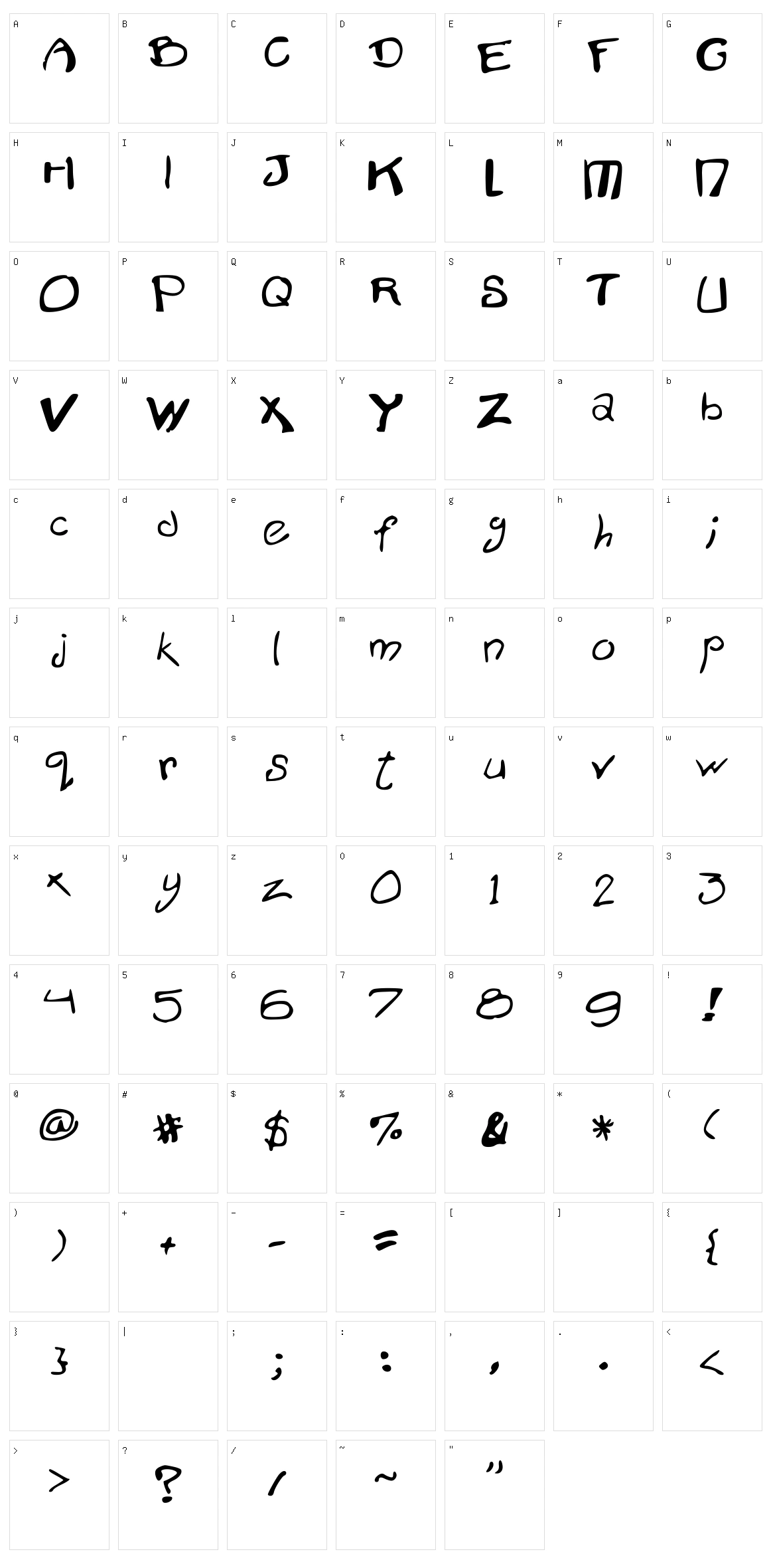 Mr Diamond Character Set
