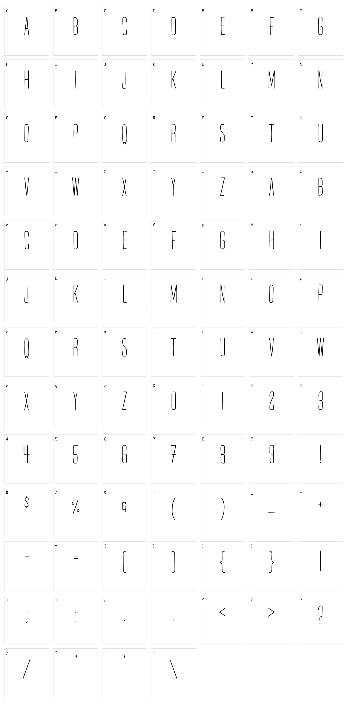 Mr. Quincy Character Set