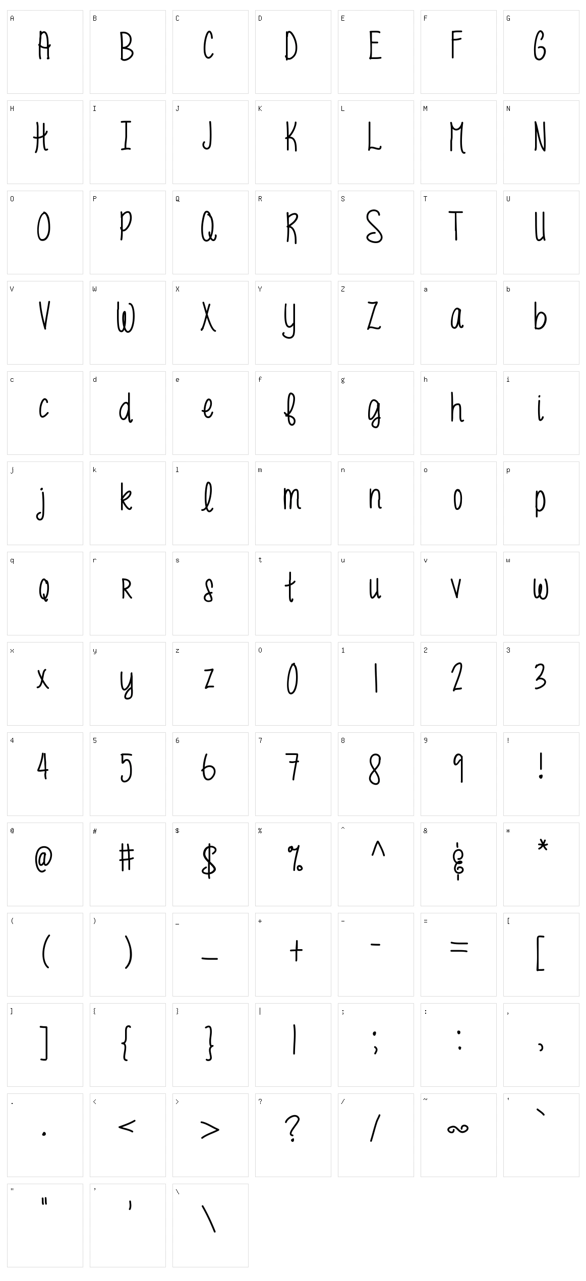 MRF Funky Fresh Character Set