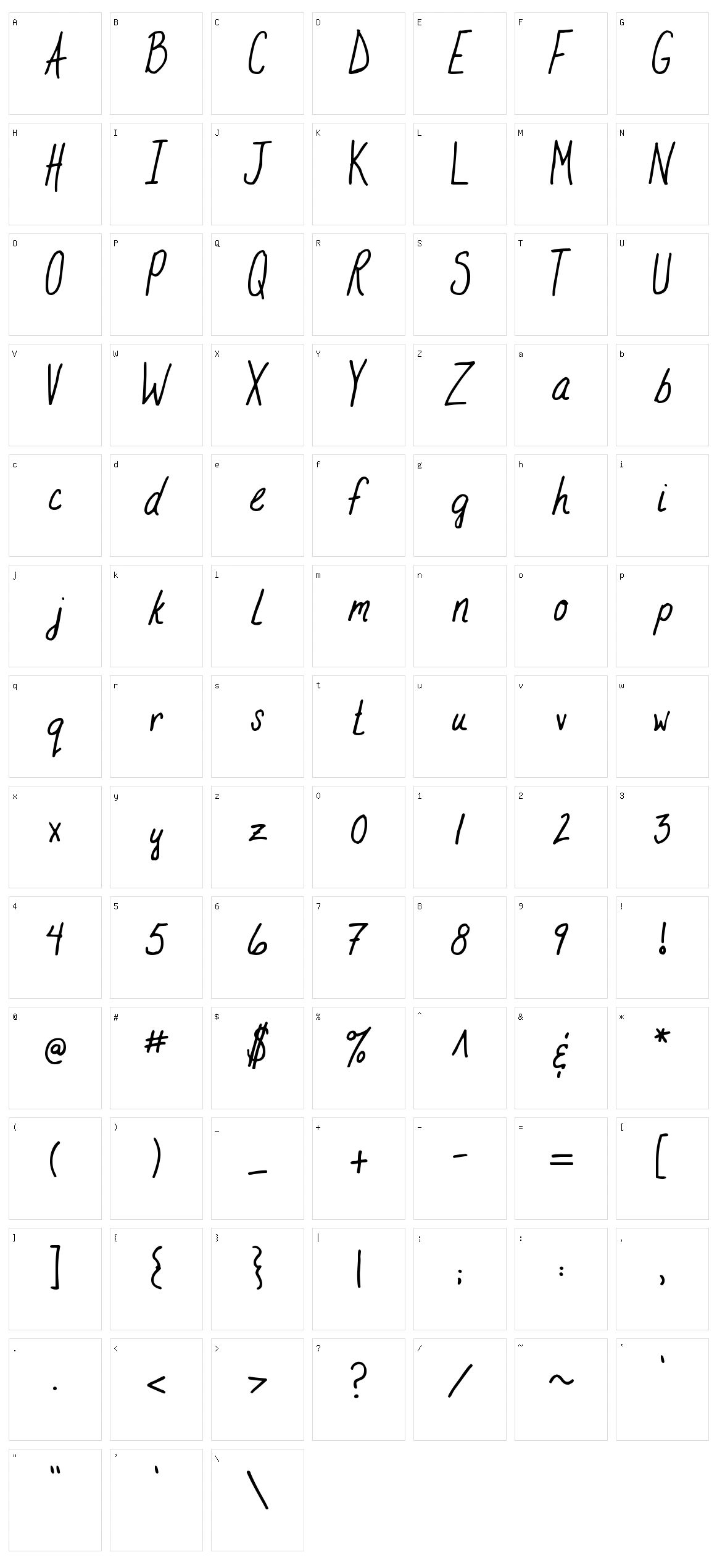 MTF Stampin Rachel Character Set