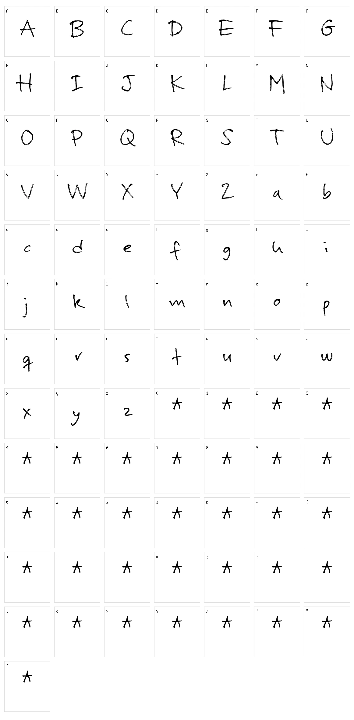 Murbia Character Set