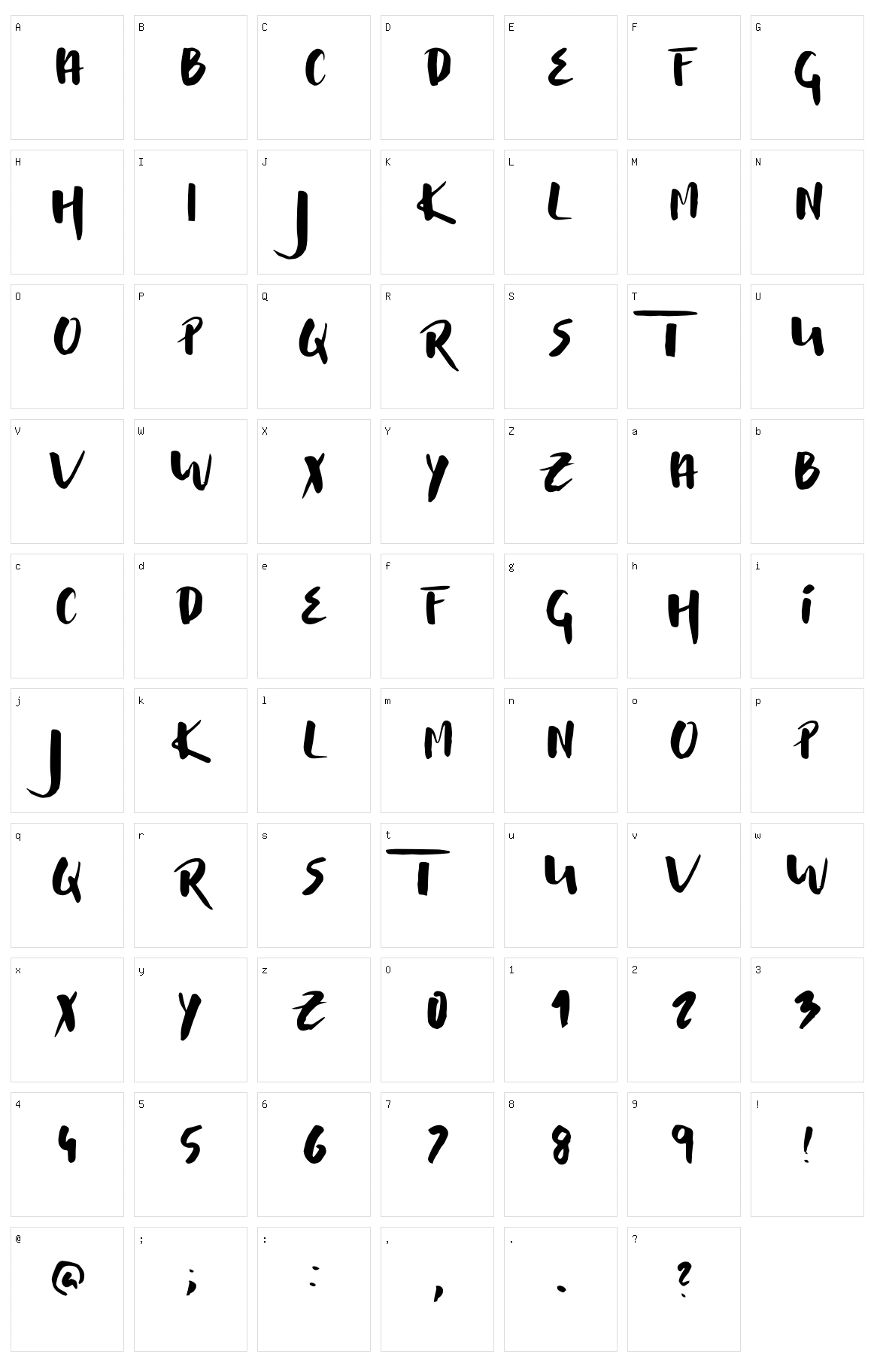 Musterion Character Set