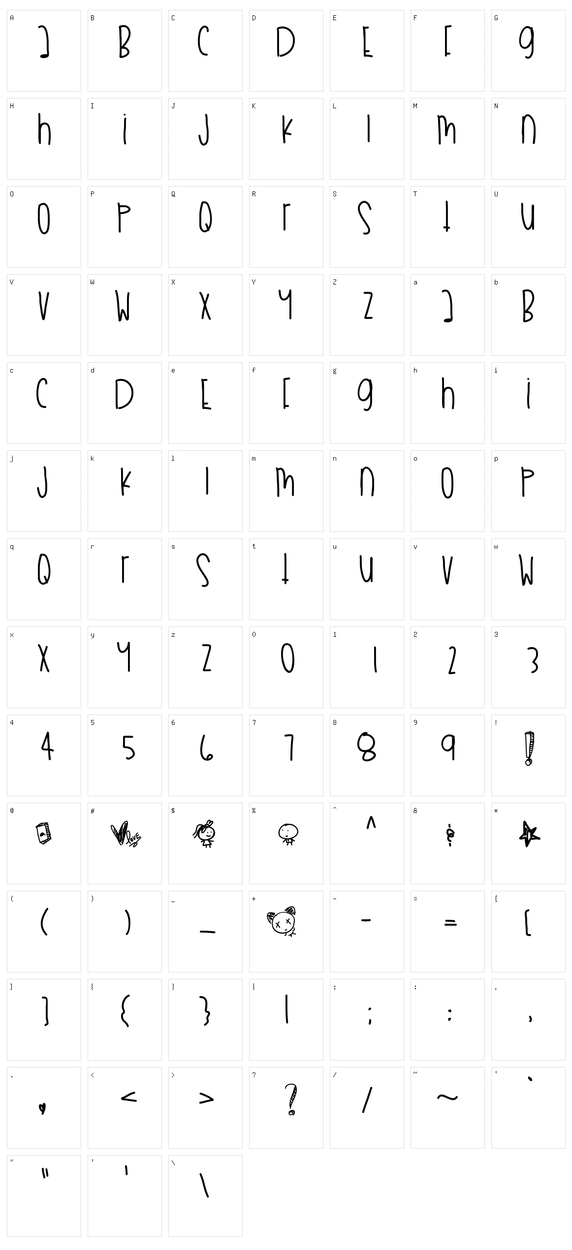 My Boo Thang Character Set