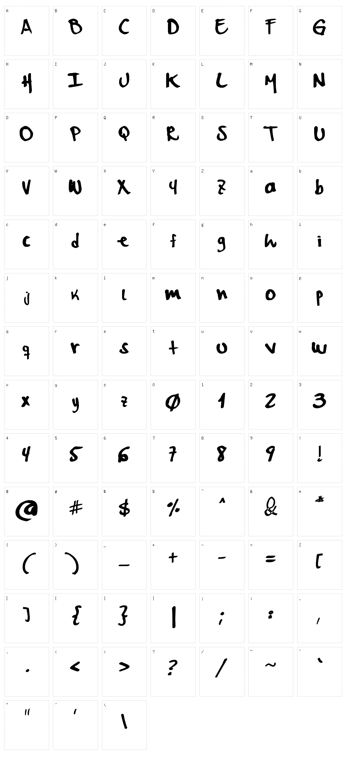 MyWord Character Set