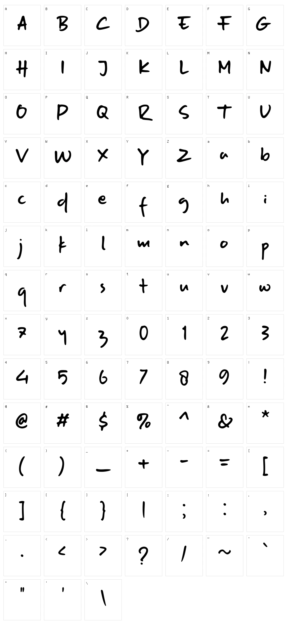 Naspad Everyday Character Set