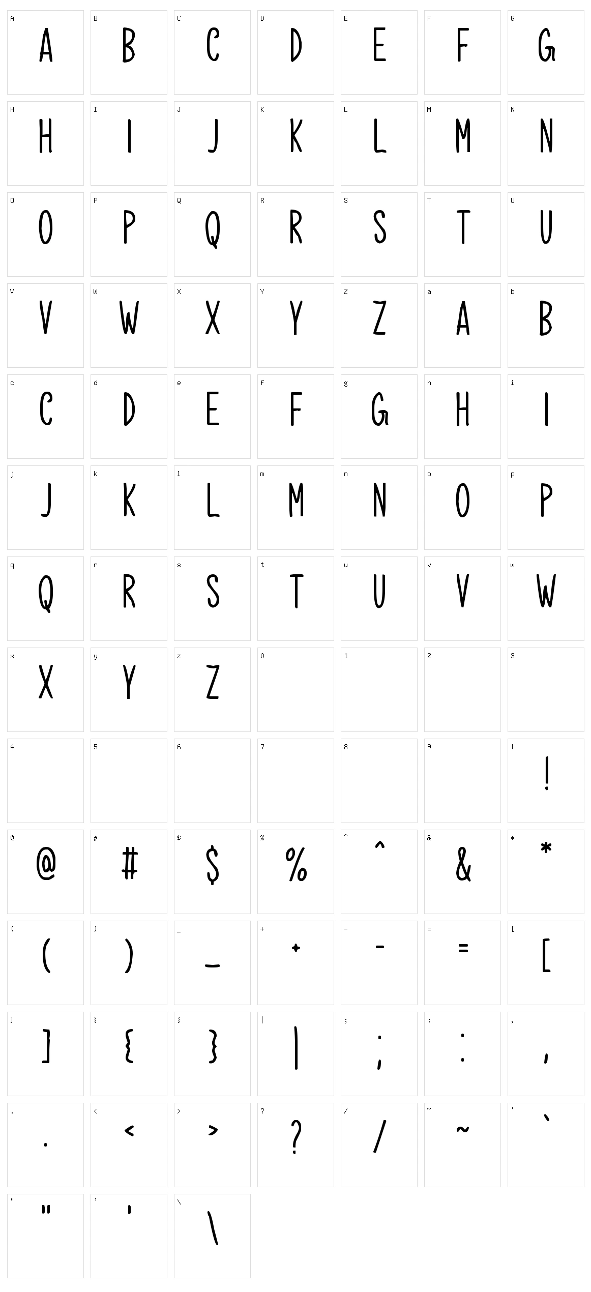 Natural Character Set