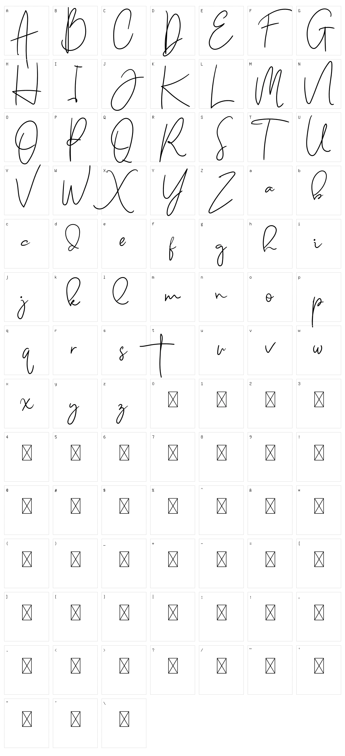 Naturally Character Set