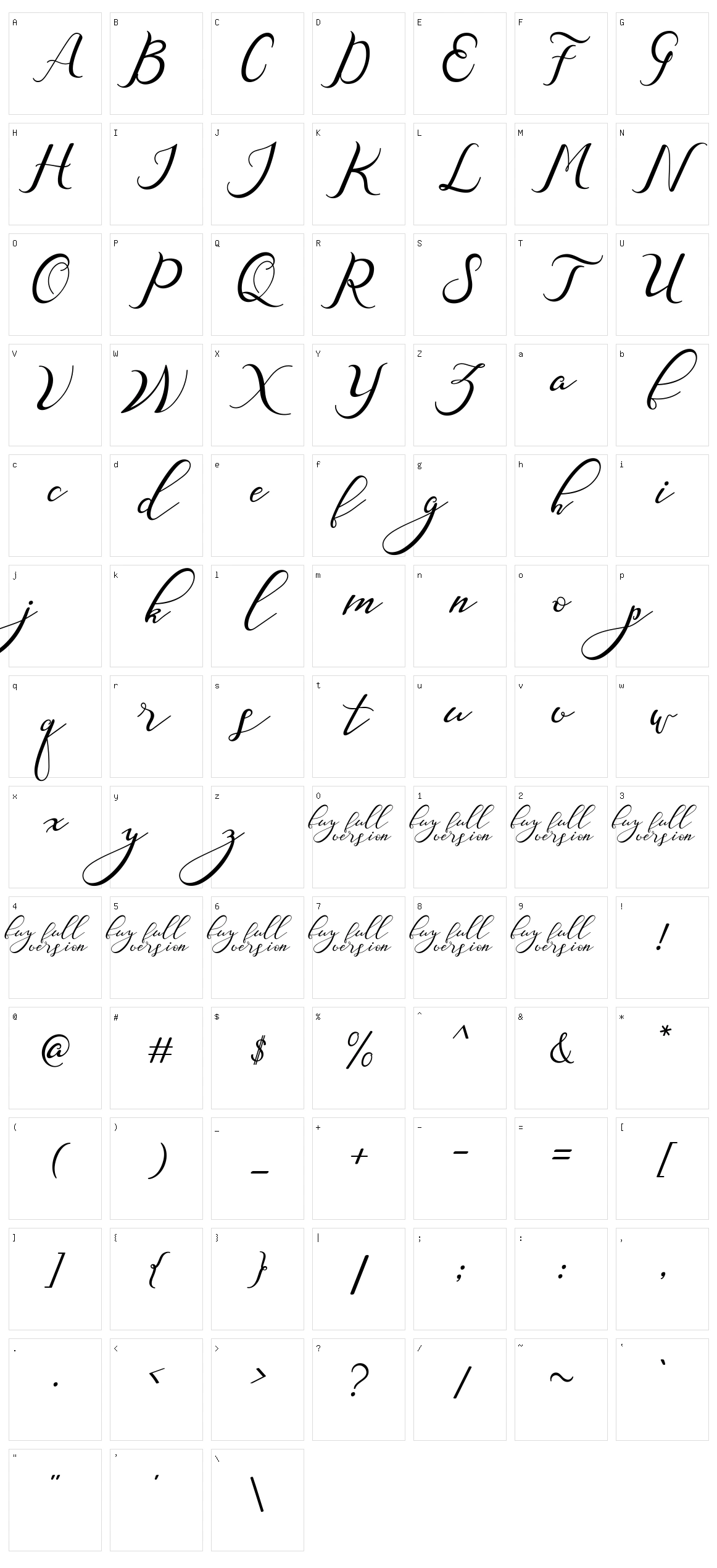 Nazeefa Character Set