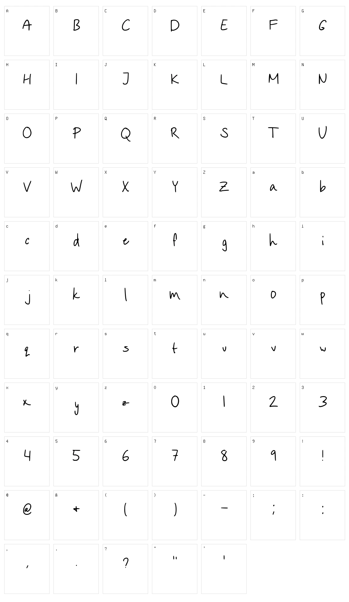 Neat Character Set