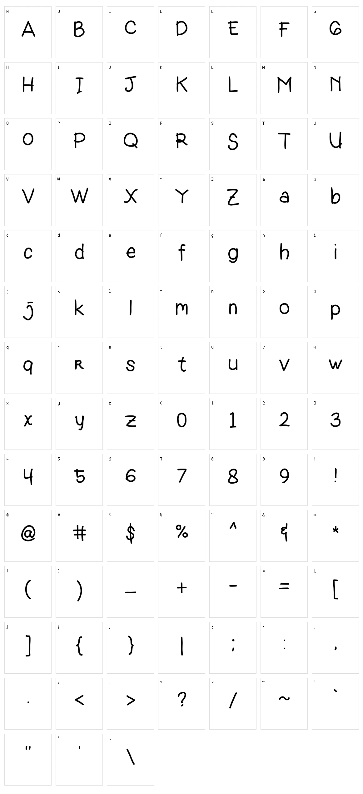 Nenna Character Set