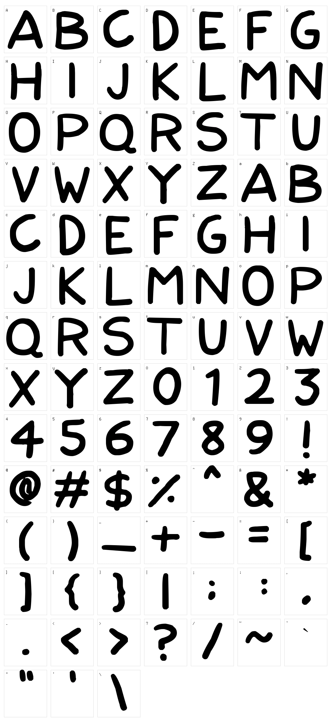 Nerdy Norms Character Set