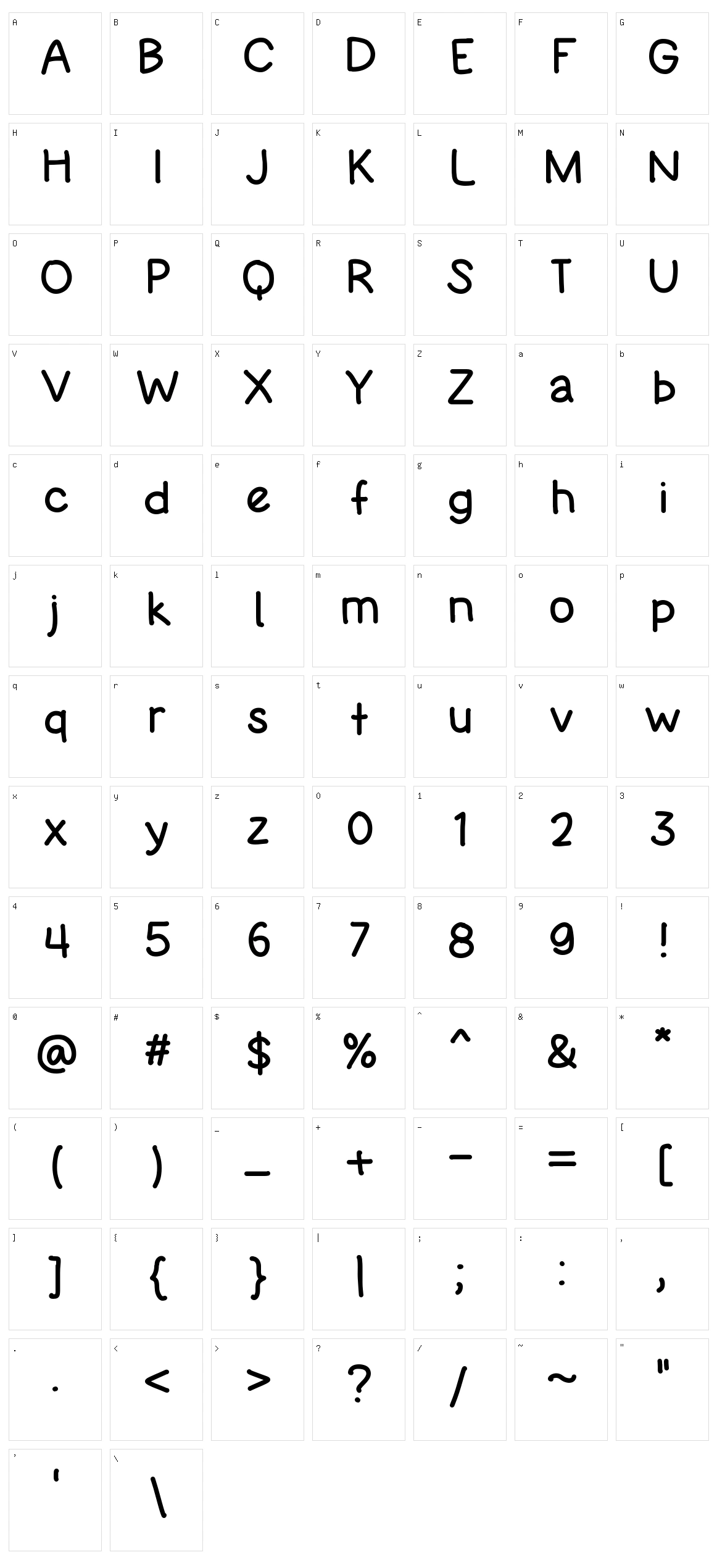 Netizen Character Set