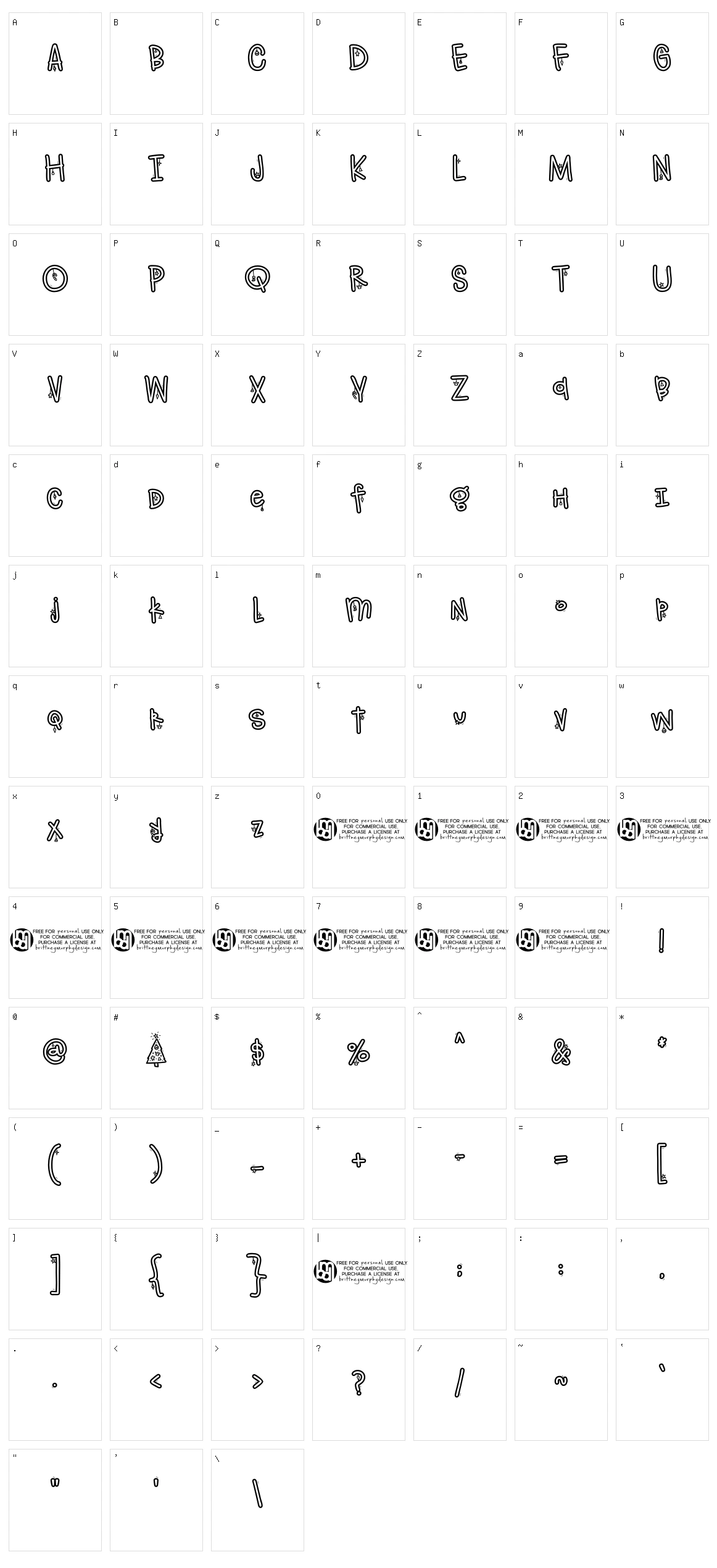 Christmas Tree Ornaments Character Set