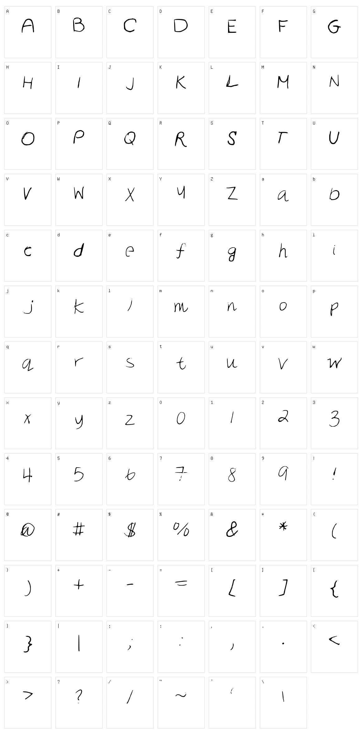 New Day Character Set