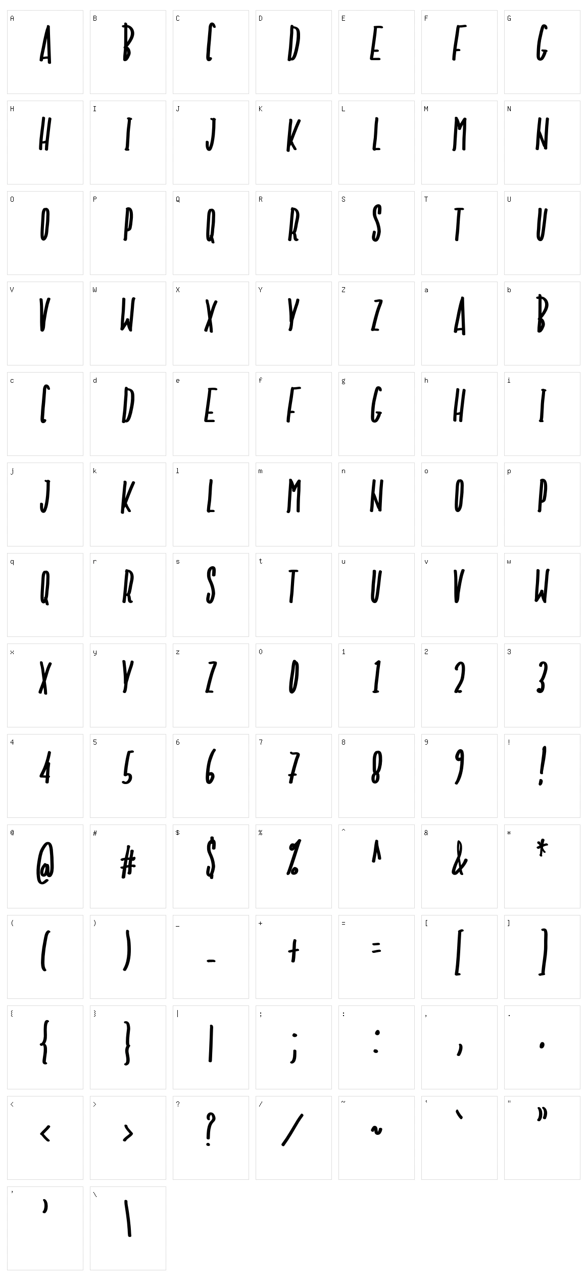 NF-Avae Character Set