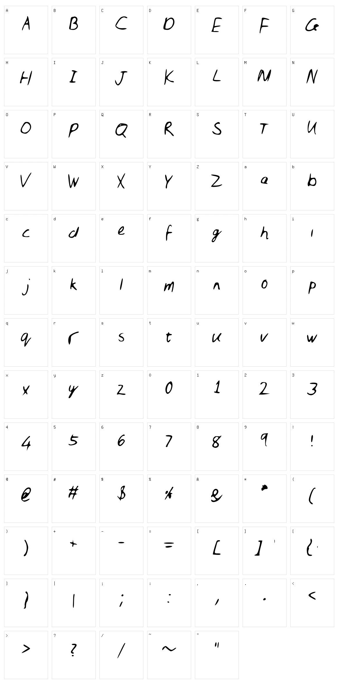 Nic Character Set