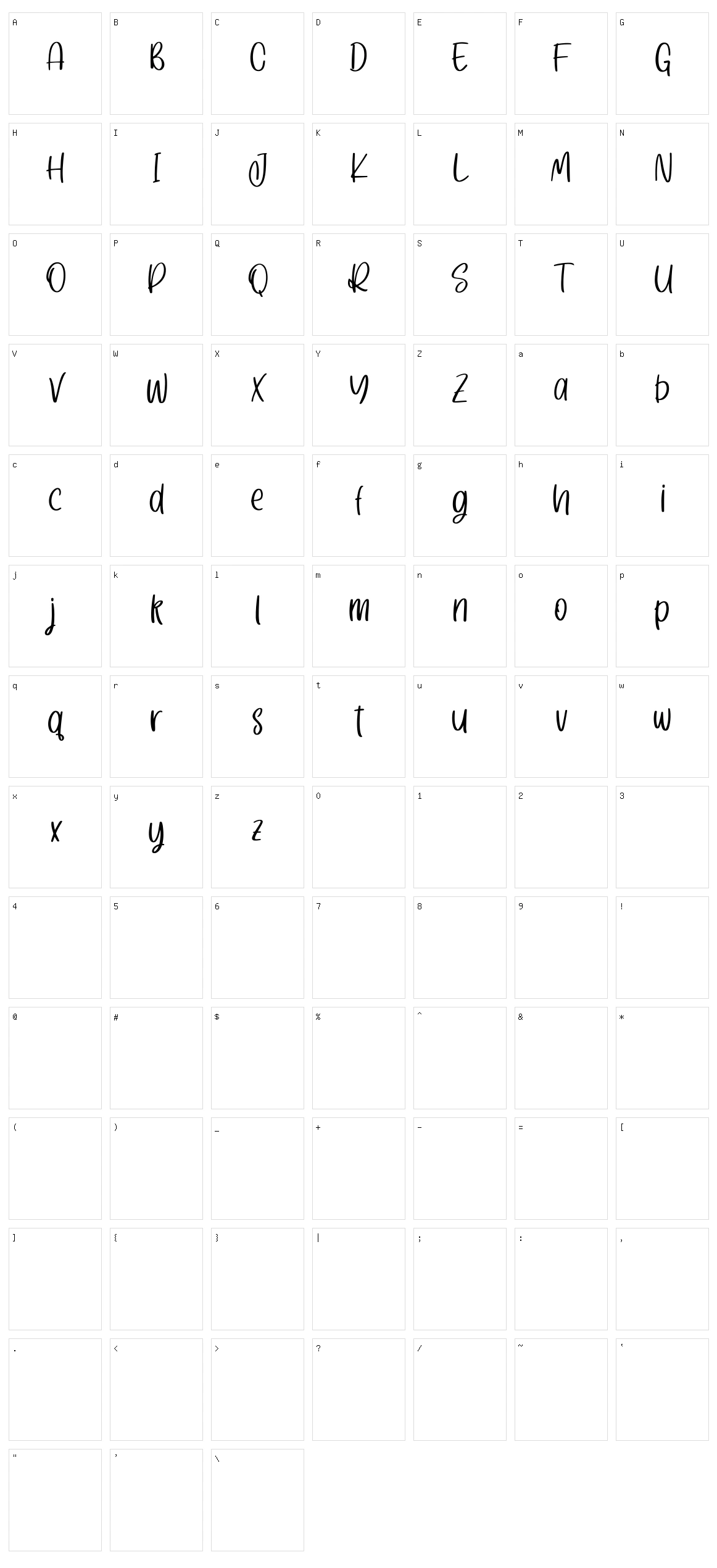 Nickollas Character Set