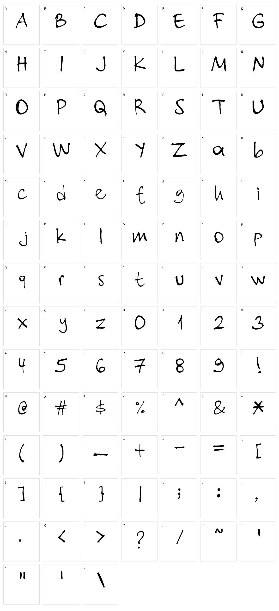 Nihat Character Set