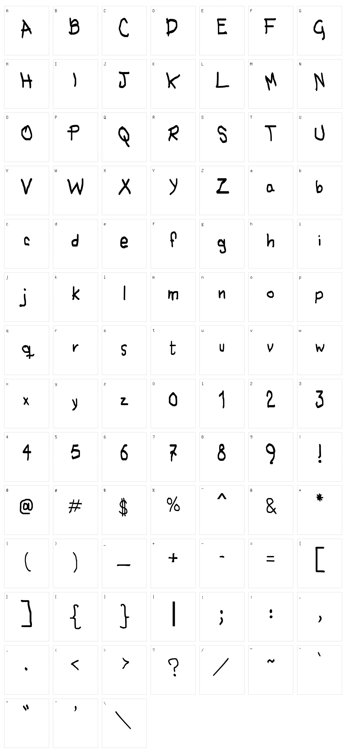 No hubo Tiempo Character Set