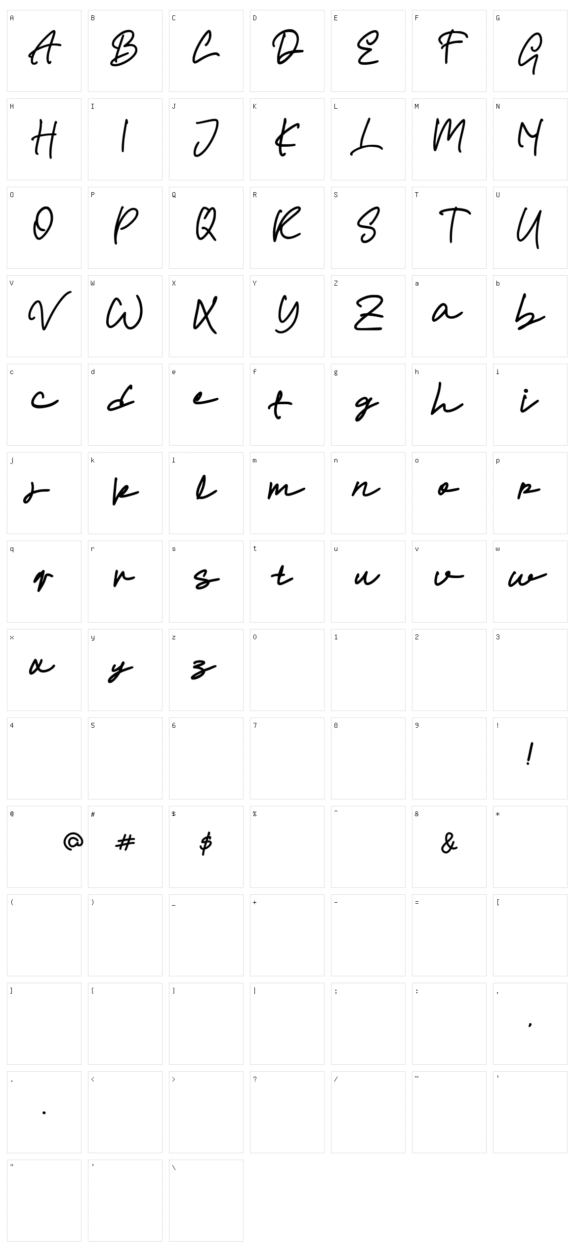 No More Nich Character Set